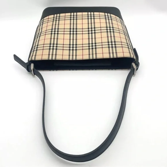 Burberry Canvas Nova Check Shoulder Bag - Picture 4 of 9
